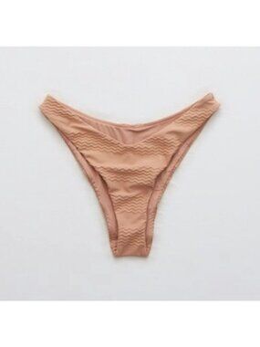 NWT Aerie Jacquard Super High Cut Cheeky Bikini Bottoms - Size: Extra Large